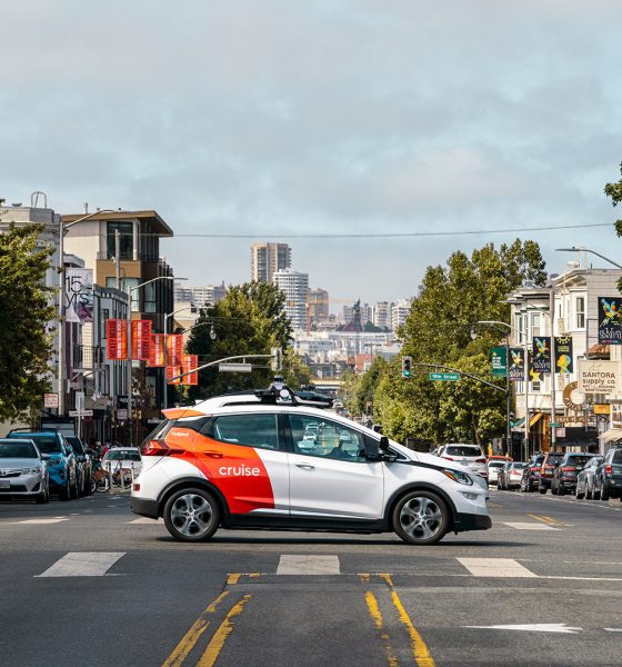 Cruise car in San Francisco streets