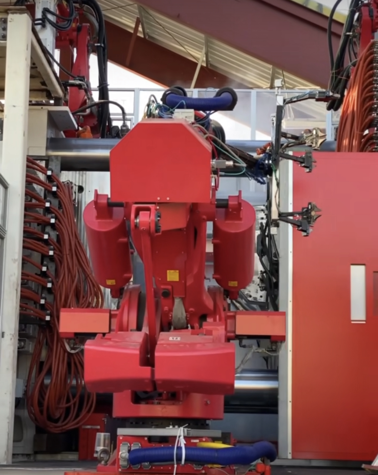 Tesla's Giga Press in action