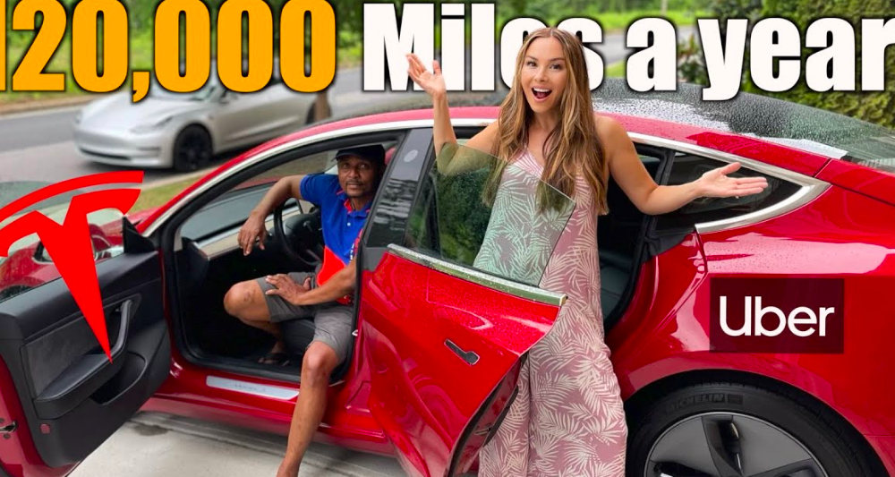 An Uber driver who drives 120,000 miles per year switched to a Tesla (Video)