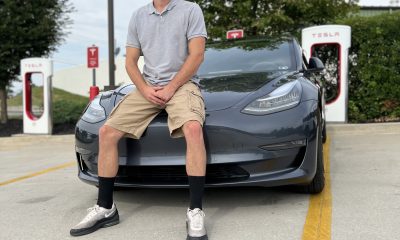 Travis Soloman and his Tesla
