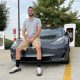 Travis Soloman and his Tesla