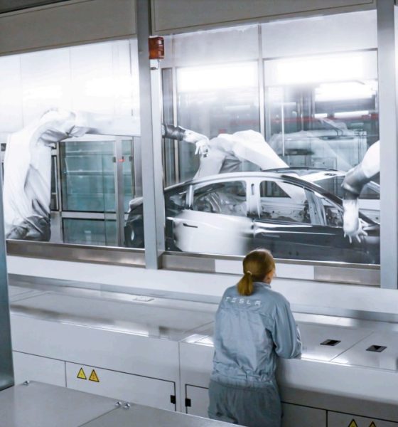 tesla giga berlin paint shop