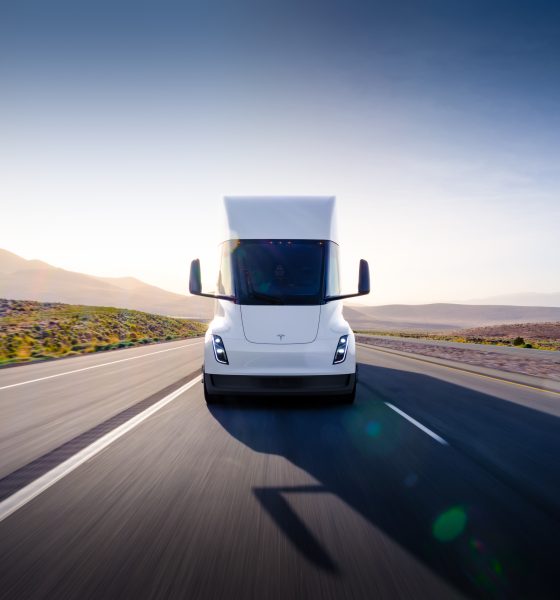 Tesla semi on road