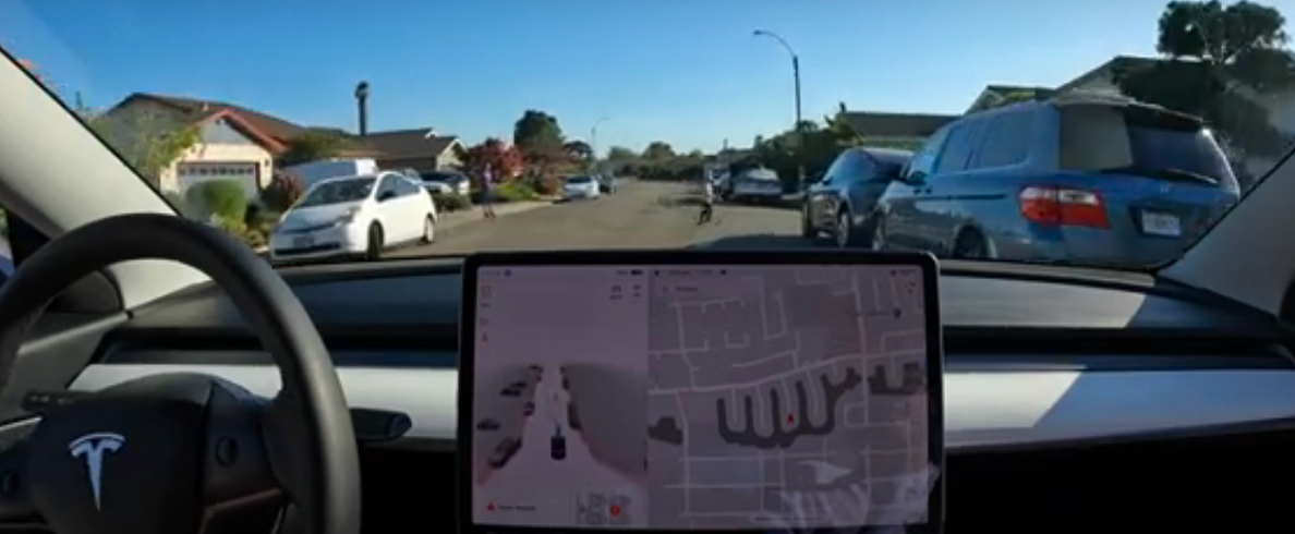 Tesla FSD Beta actually does stop for kids