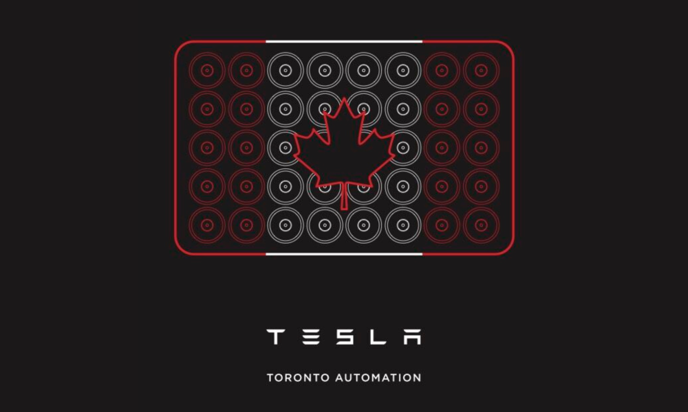 Tesla and Canada show their support for one another