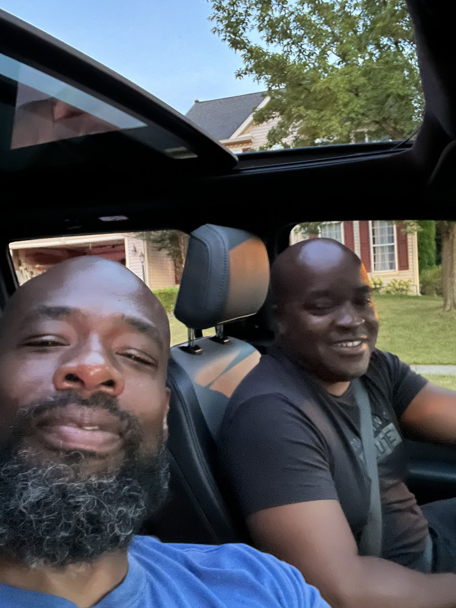 Chris Ashley driving with friend - Washington, D.C.