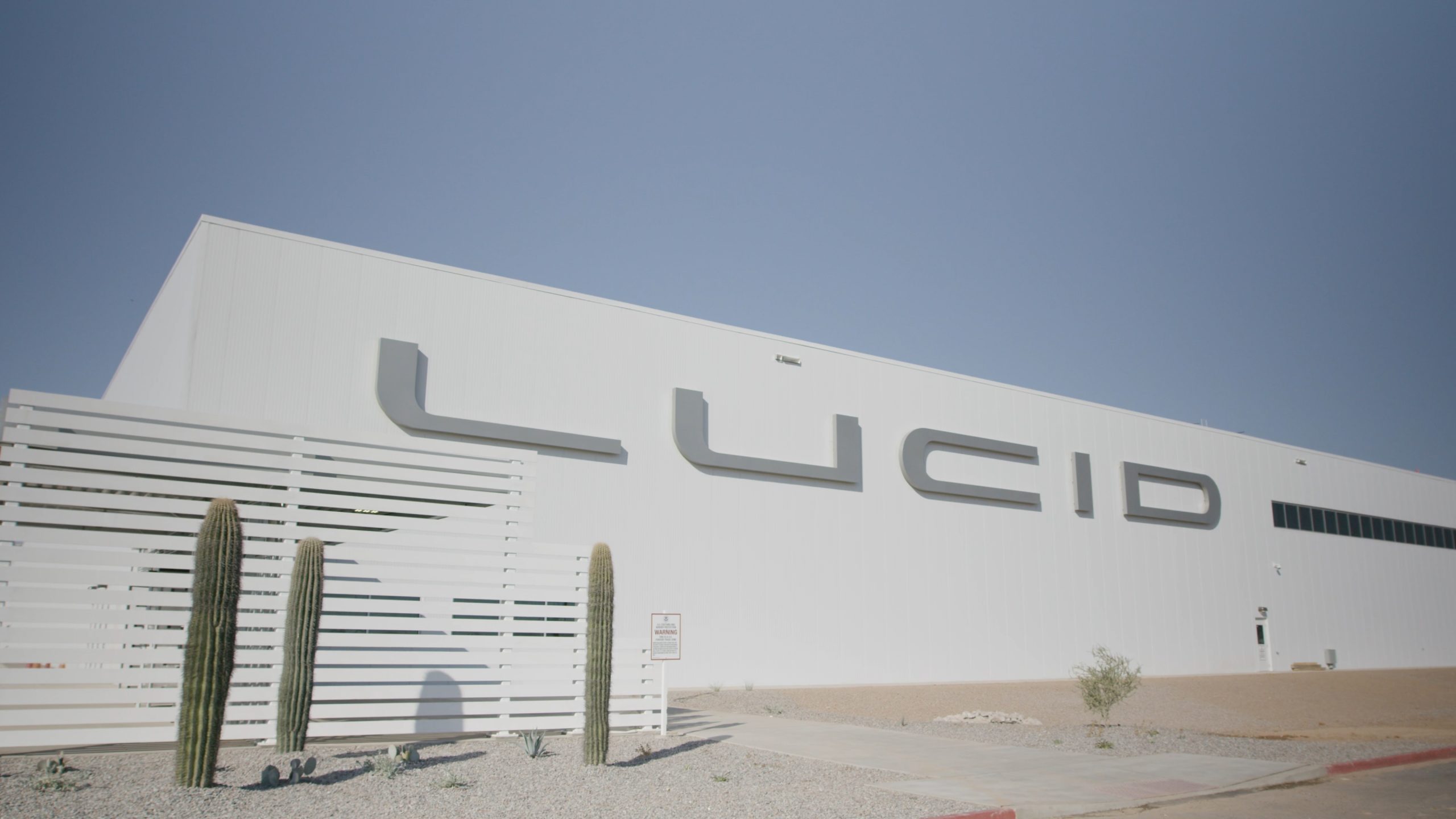 lucid amp-1 factory entrance