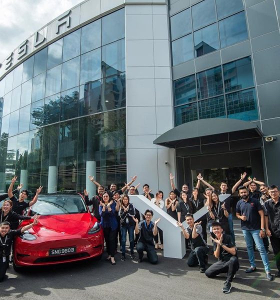 tesla model y deliveries singapore