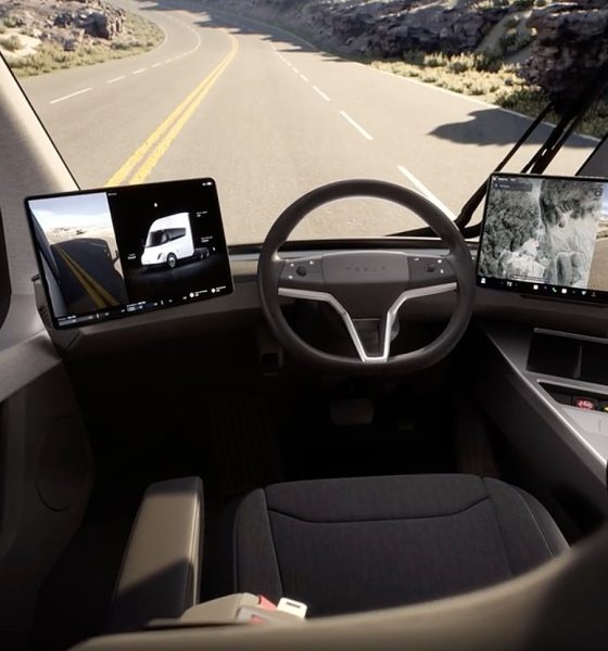 tesla semi interior