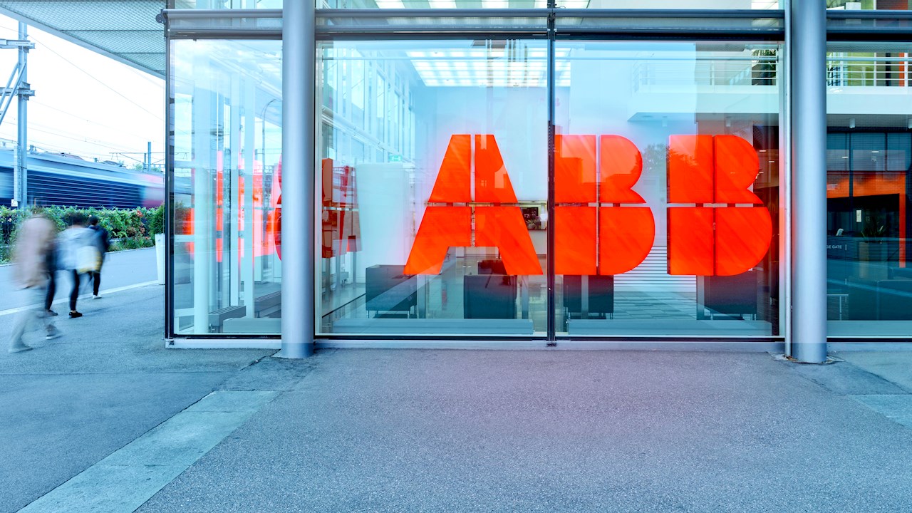 ABB Logo On Building