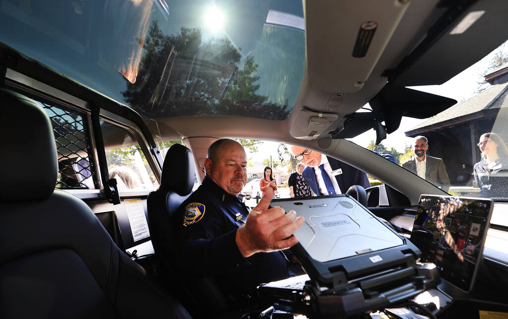 Cotati Police unveil new Tesla Model Y police cruiser