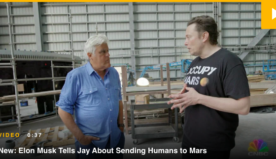 CNBC releases sneak peek of Elon Musk on Jay Leno’s Garage”