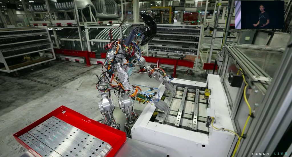 Tesla Shows Demo Video Of Optimus Bot Working In The Fremont Factory Tesla Shows Demo Video Of Optimus Bot Working In The Fremont Factory