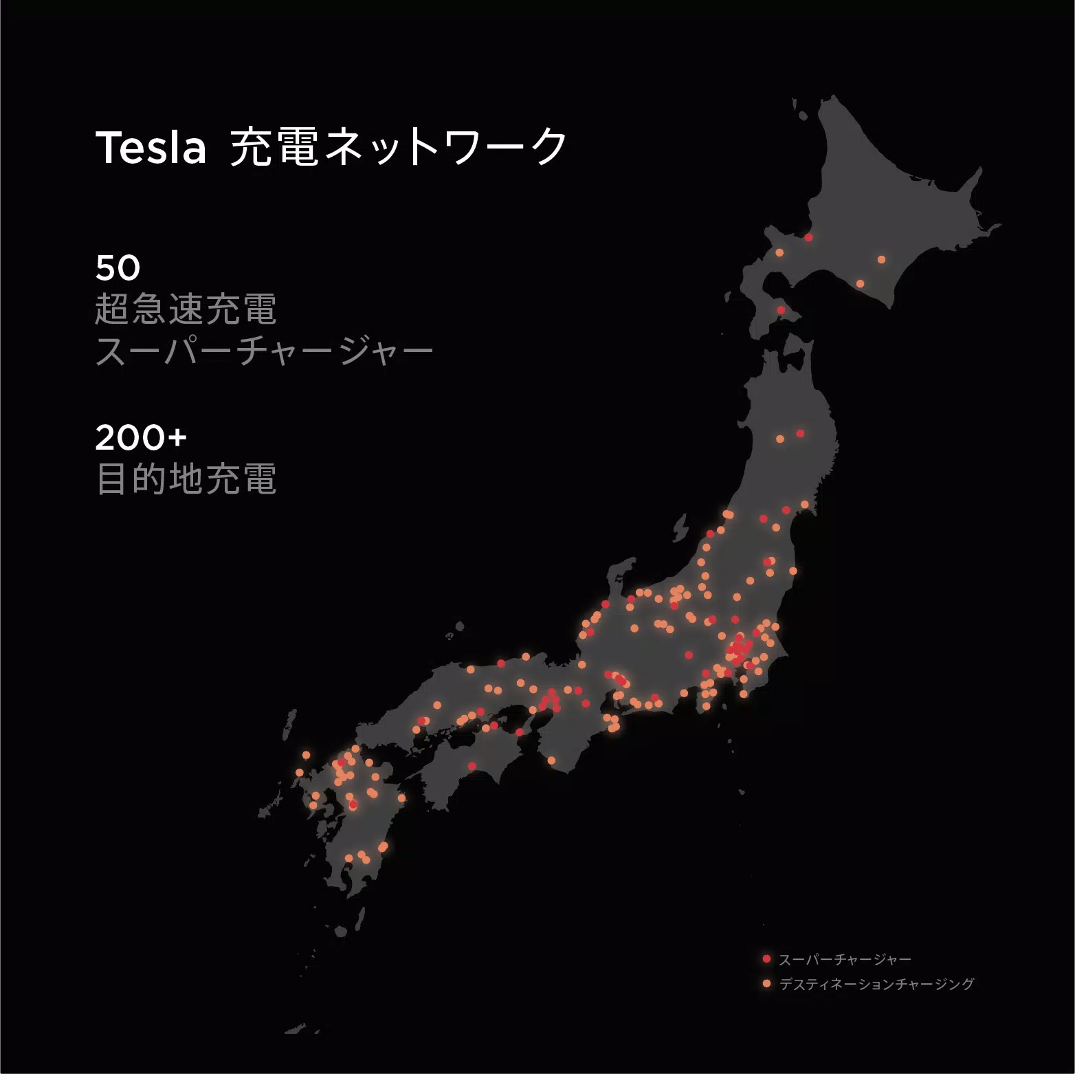 テスラは50番目の日本製スーパーチャージャーでアジアでの拡大を継続