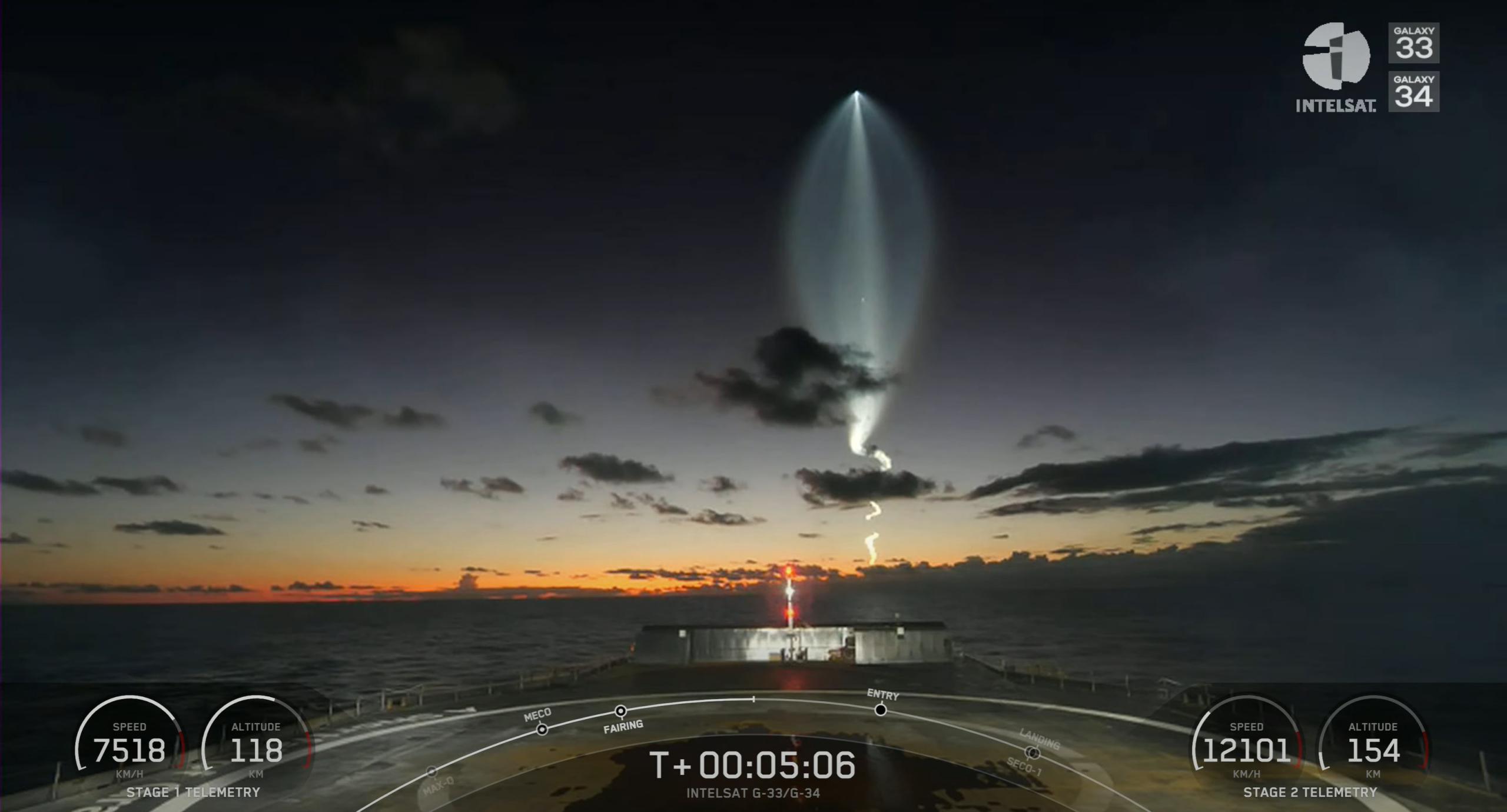 SpaceX drone ship captures Falcon 9 ‘jellyfish’ from a new angle