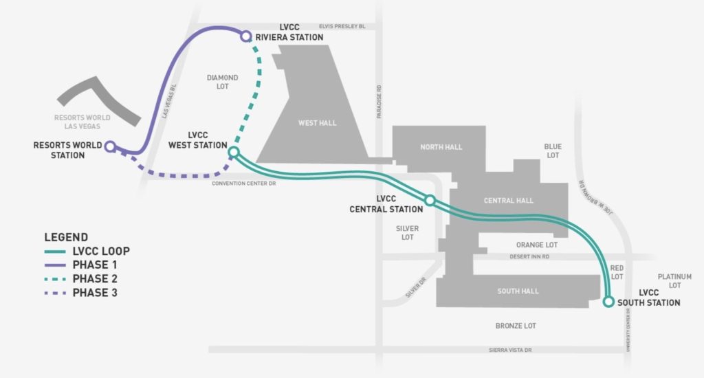 The Boring Company files Vegas Loop plans for the route to Westgate