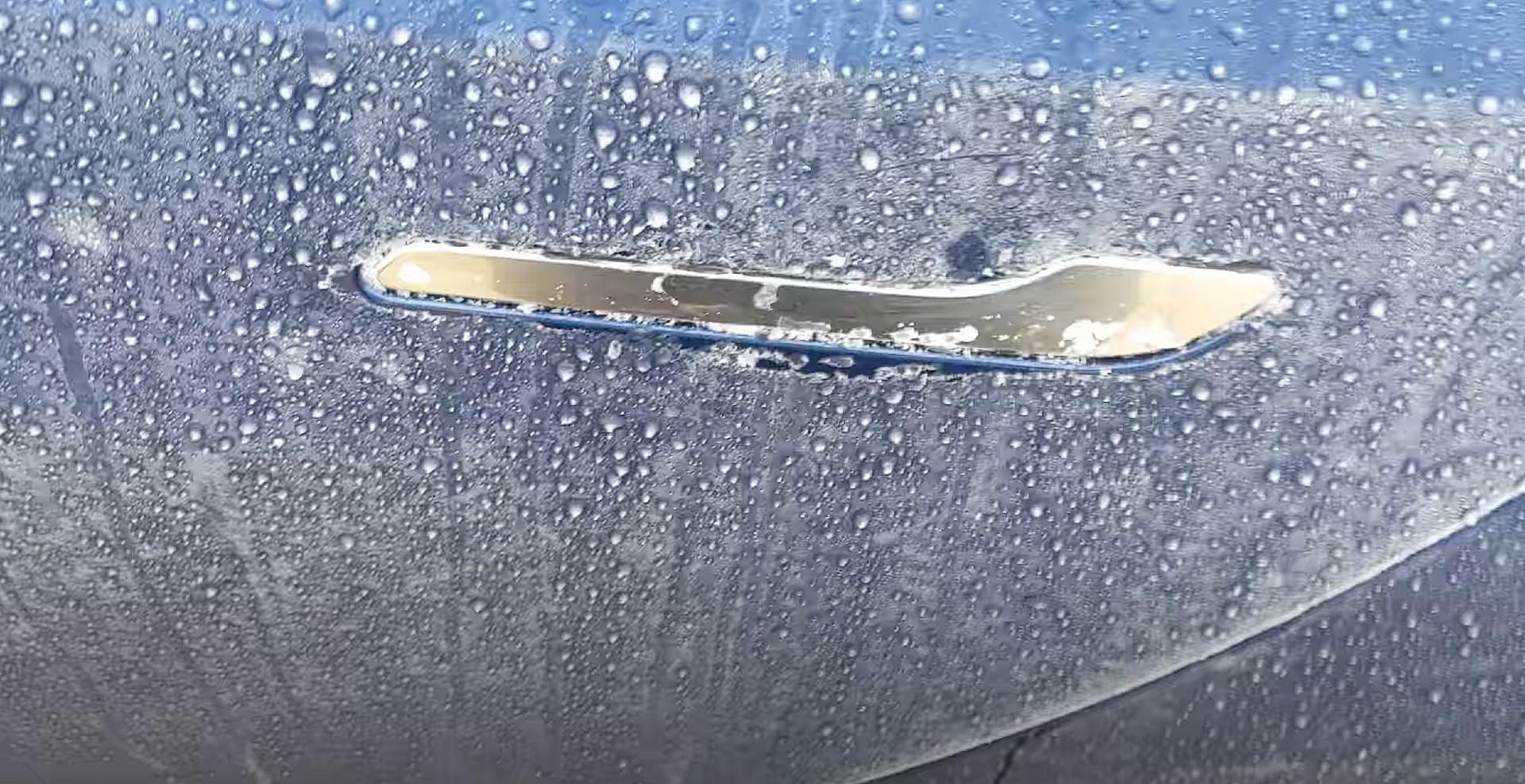 tesla frozen door handle