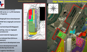 Tesla Giga Texas continues to expand drone footage