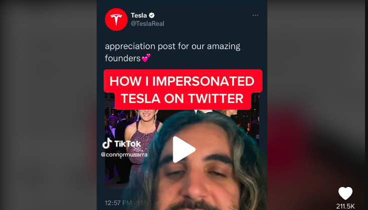 Tesla's Twitter impersonator tells TikTok followers he wanted to do one for SpaceX