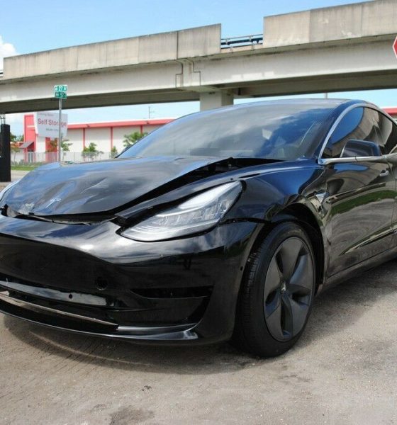 tesla salvage