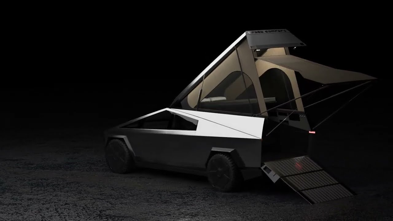 Space Campers shares new look inside its Tesla Cybertruck Camper