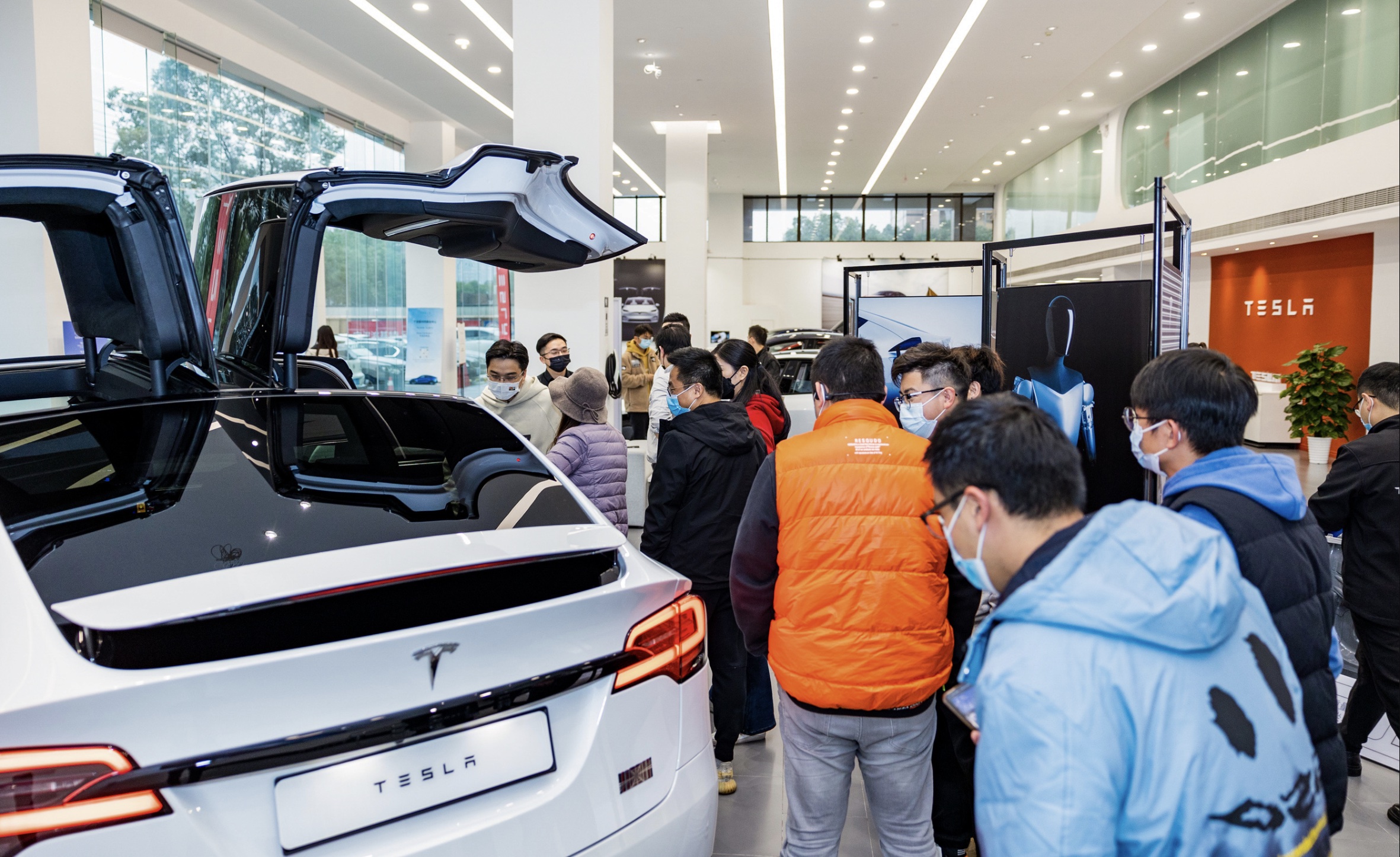 tesla china showroom