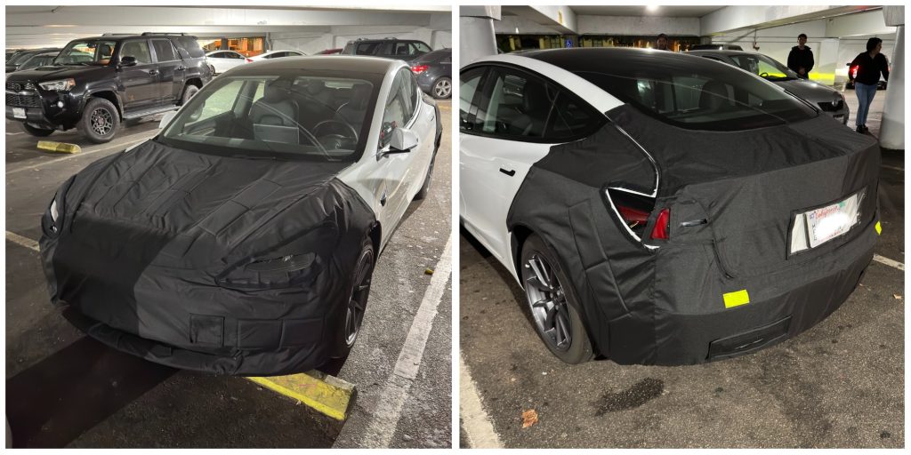 Tesla Model 3 redesign prototypes are already being spotted