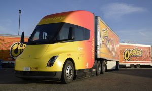 Tesla Semis showcased at Frito-Lay plant in Modesto, CA