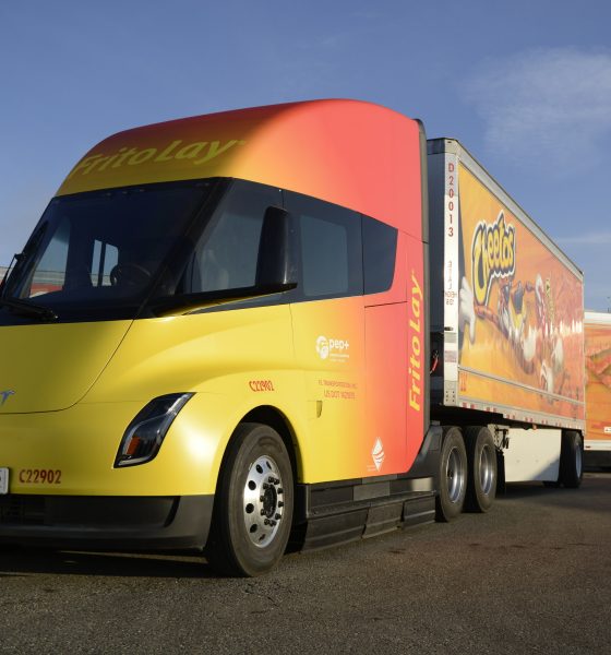 Tesla Semis showcased at Frito-Lay plant in Modesto, CA