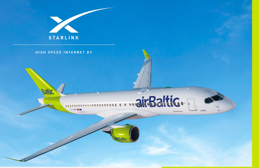 airBaltic will equip its fleet with Starlink