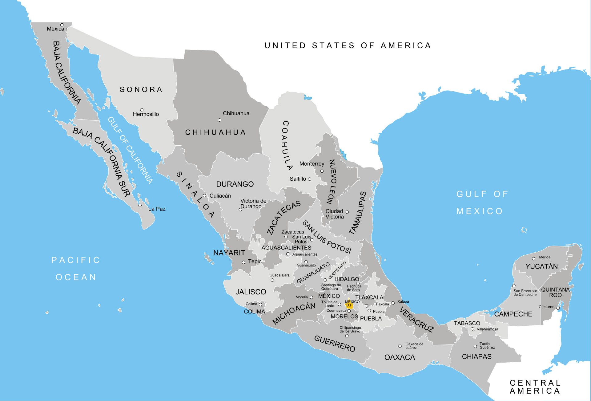 mexico map