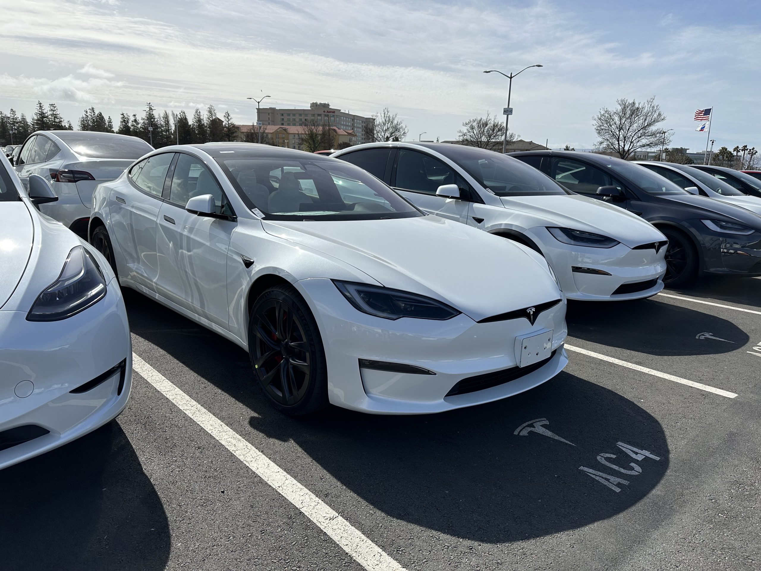 White tesla model s price discount