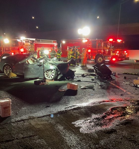 tesla crash