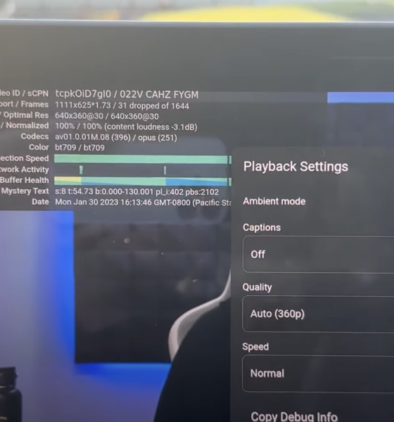 tesla youtube 360p resolution locked