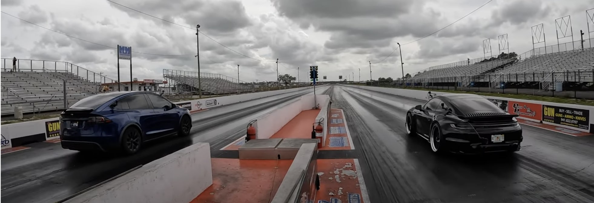 Tesla Model X Drag Race