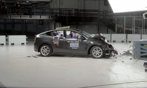 tesla model y crash testing