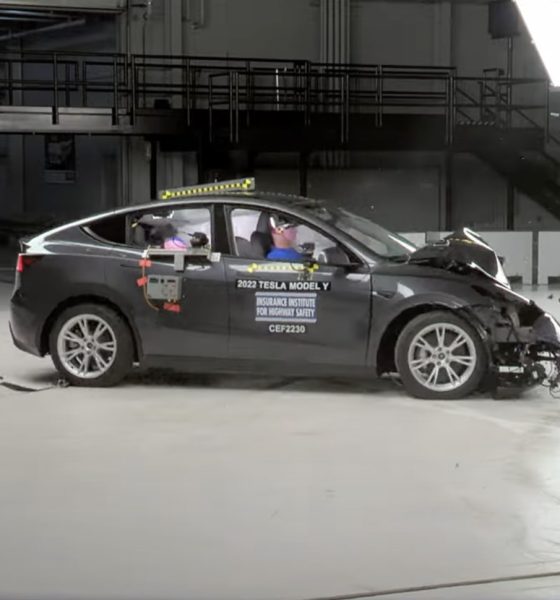 tesla model y crash testing