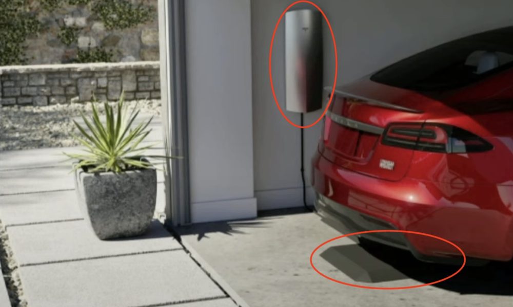 tesla using a wireless charger