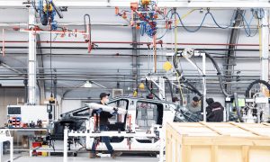 tesla cybertruck pilot line