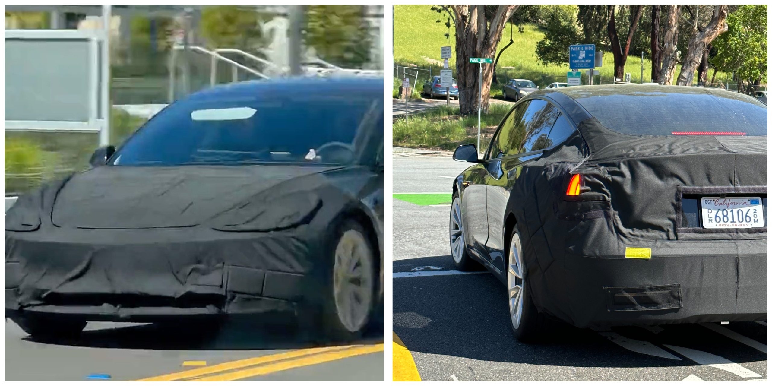 Tesla 'Project Highland' Model 3 spotted on-road testing