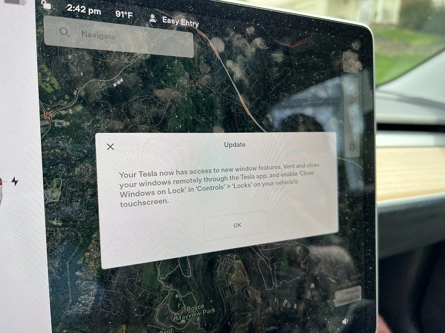 tesla windows update