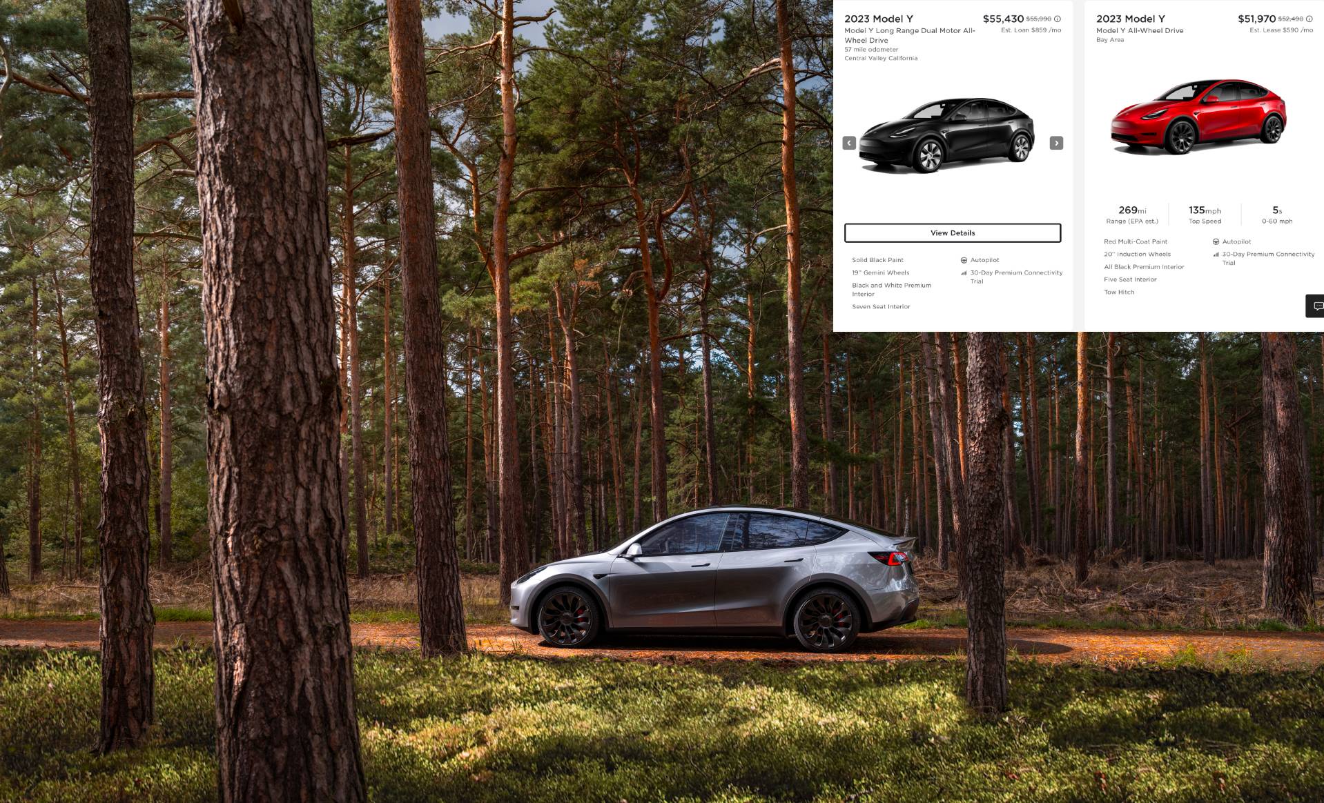 Tesla slashes prices on Model Y and Model 3 inventory units