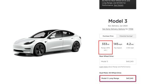 tesla model 3 long range