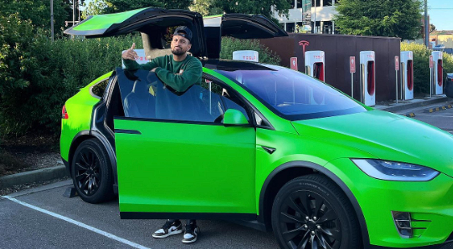 tesla model x nick kyrgios