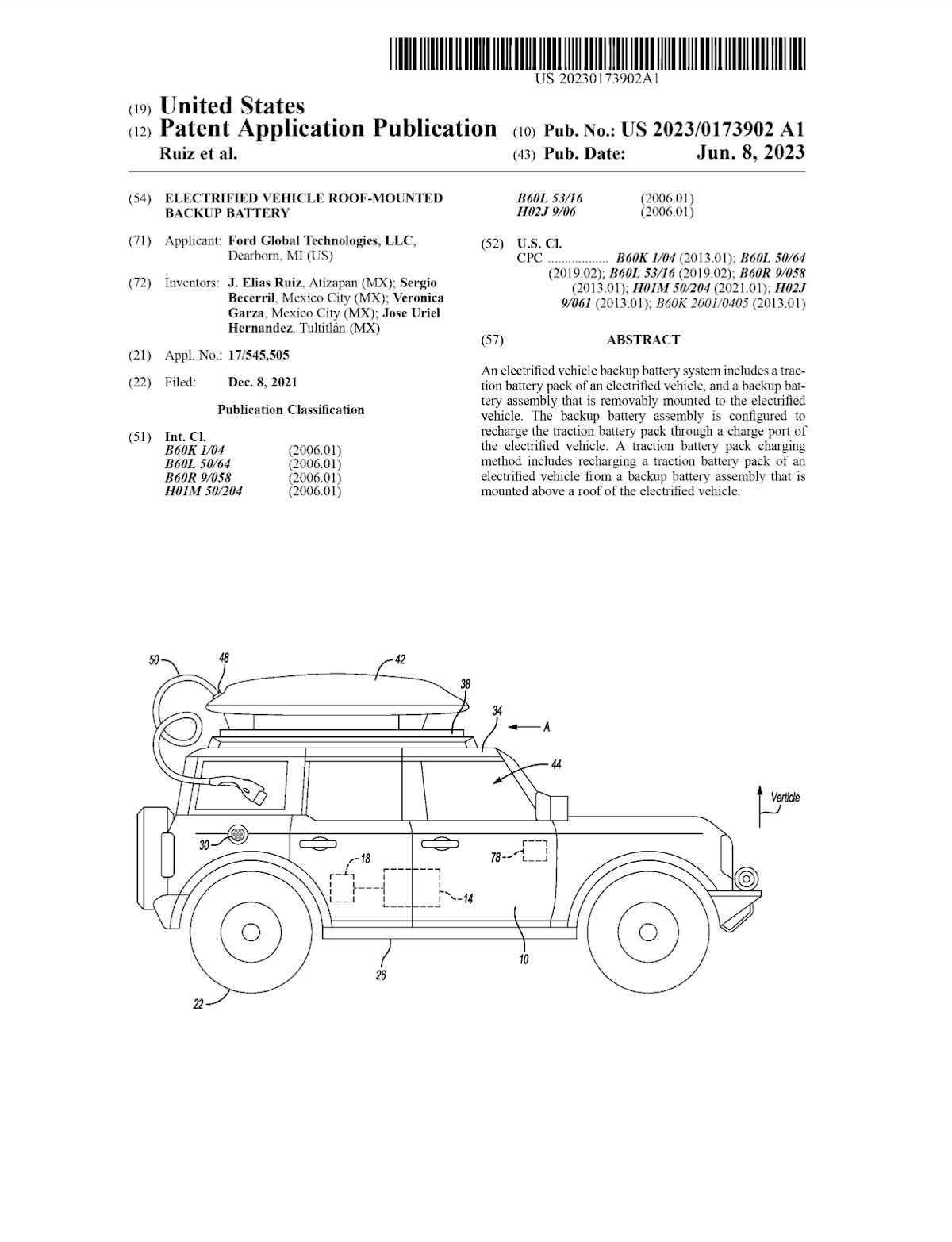 Ford-patent-backup-battery