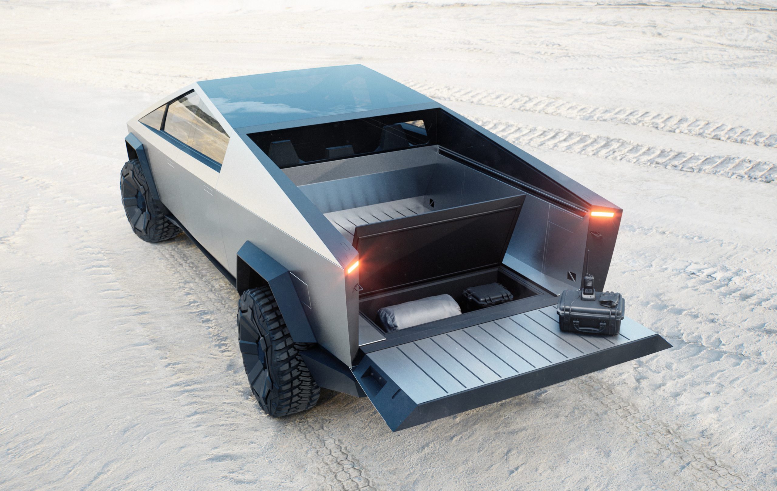 Tesla Cybertruck patent reveals mechanism for EV truck's tailgate