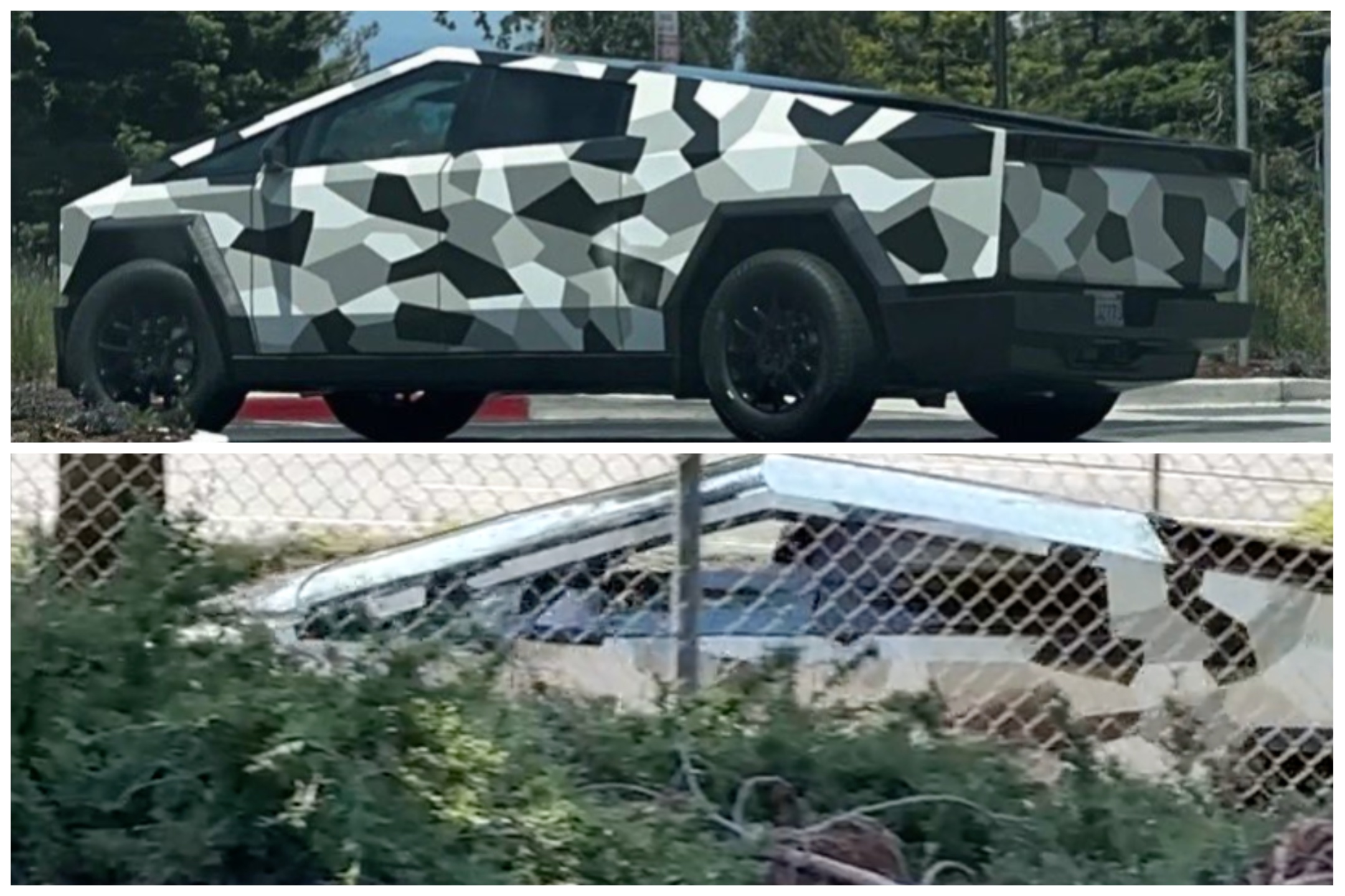 tesla cybertruck camo