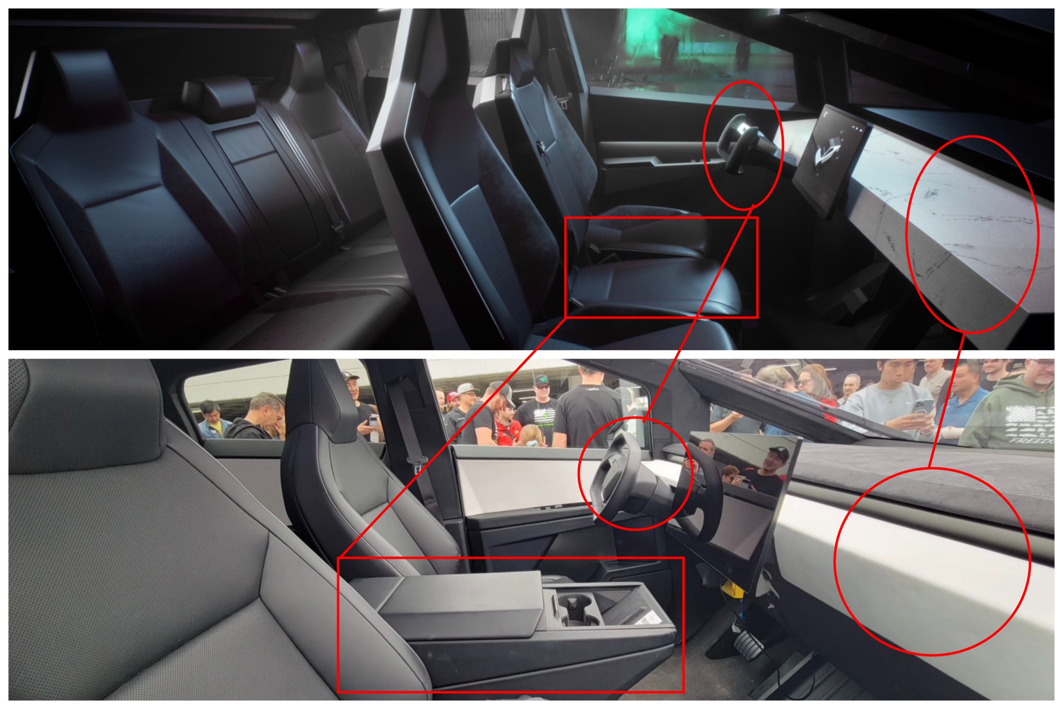 Tesla cybertruck interior changes TESLARATI