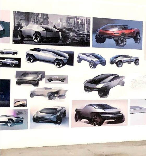 tesla cybertruck designs