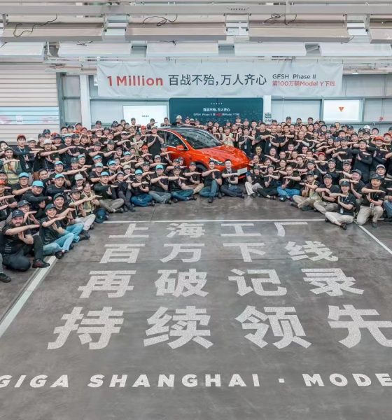 tesla model y giga shanghai 1 million units
